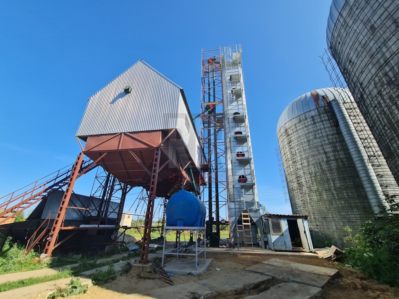 Монтаж зерносушилки RiR М-1-14 (30,6 т/ч) в Костромской области 12.09.2023 завод RIR-standart